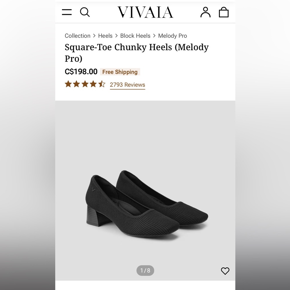 Vivia Melody Pro Heels - Black Size 36.5